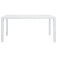 Tuintafel Rattan-Look Kunststof 150 x 90 x 72 cm Wit