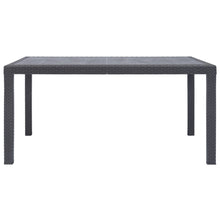 Tuintafel Rattan-Look Kunststof 150 x 90 x 72 cm Bruin