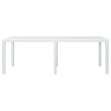 Tuintafel Rattan-Look Kunststof 220 x 90 x 72 cm Wit