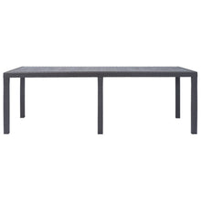Tuintafel Rattan-Look Kunststof 220 x 90 x 72 cm Bruin