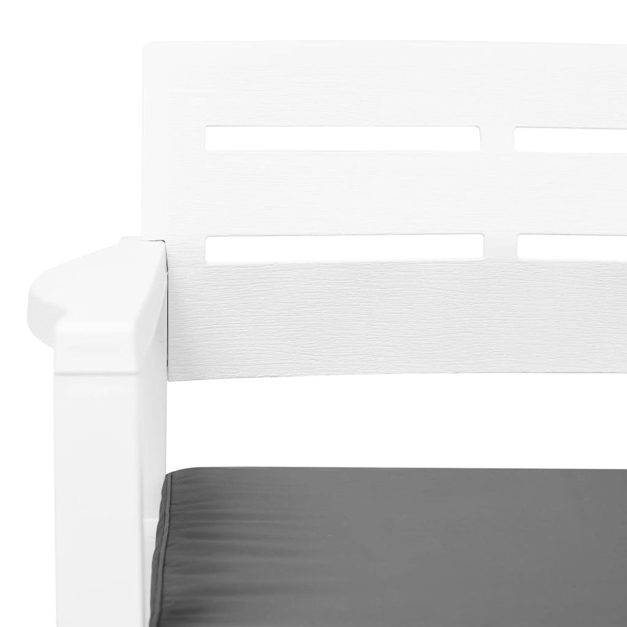 -Delige Loungeset Kunststof Wit