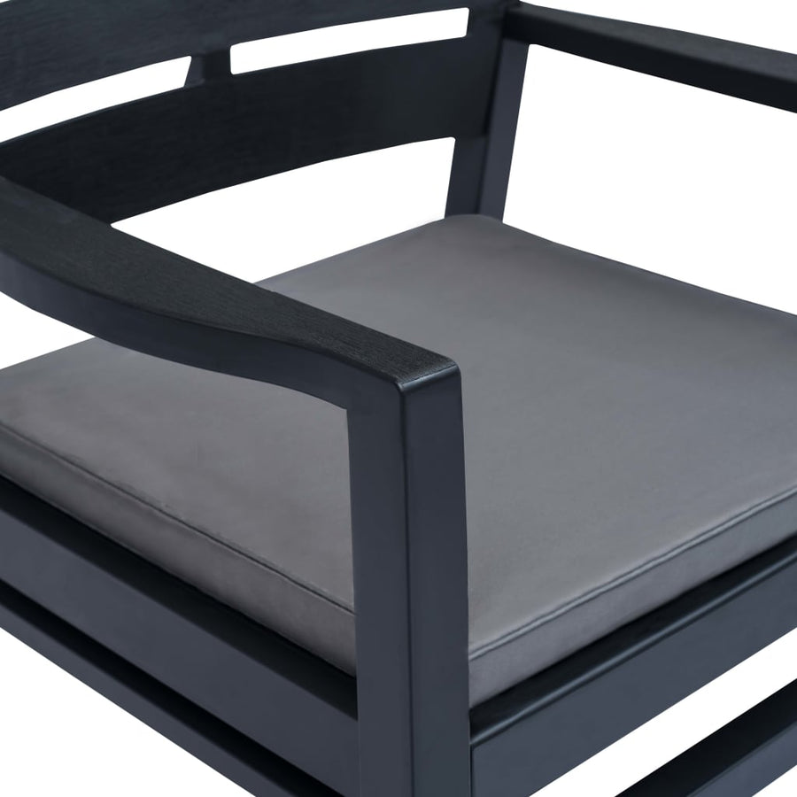 Loungeset Kunststof Antraciet