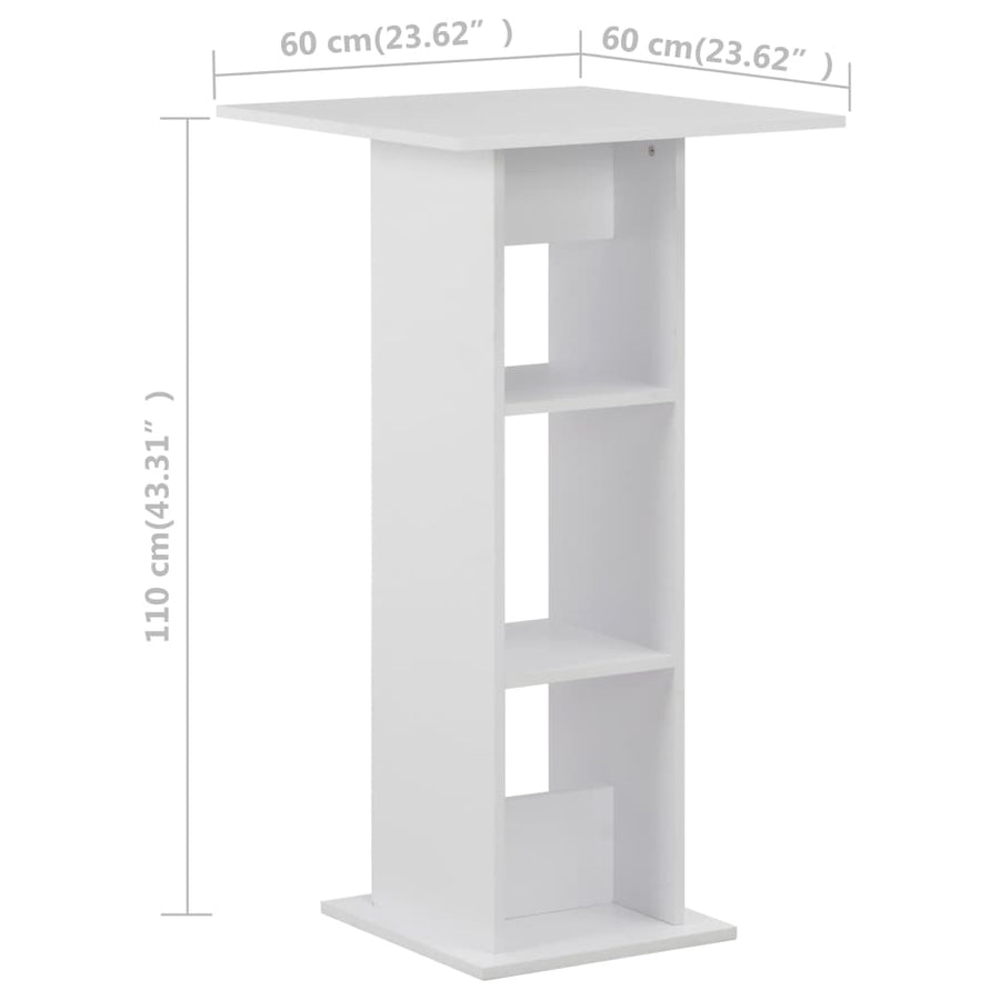 Bartafel 60X60X0 Cm Wit