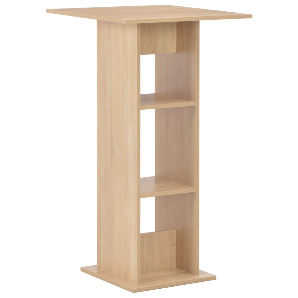 Bartafel 60X60X0 Cm Kleurig Eiken