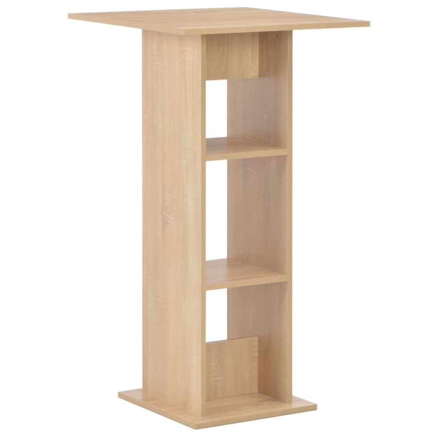 Bartafel 60X60X0 Cm Kleurig Eiken
