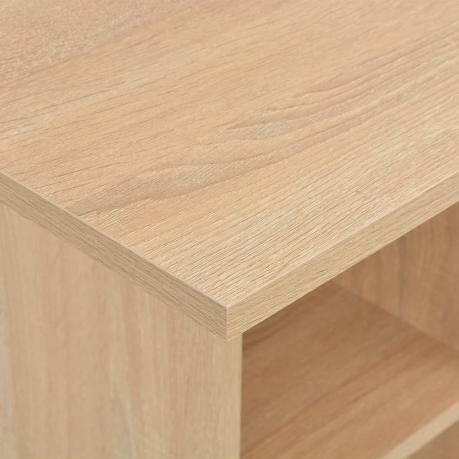 Bartafel 60X60X0 Cm Kleurig Eiken