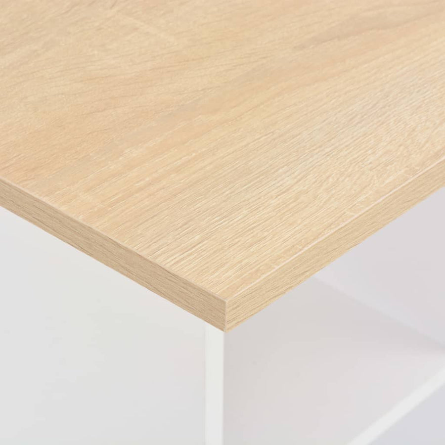 Bartafel 60X60X0 Cm En Sonoma Eikenkleurig Wit en bruin