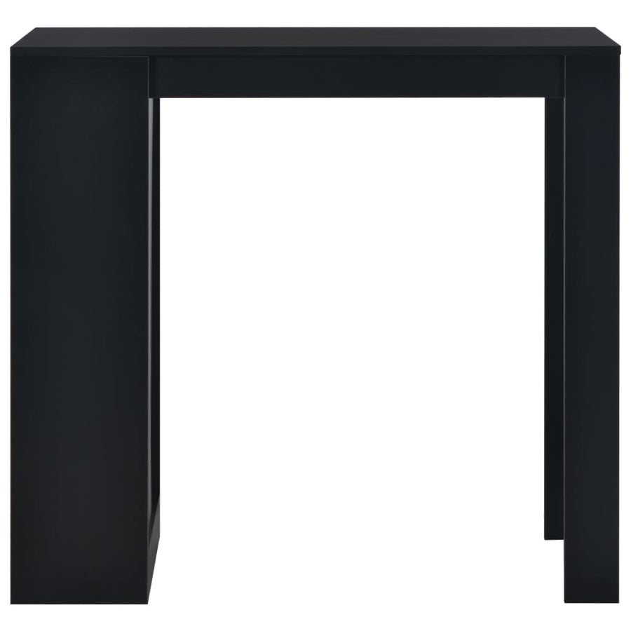 Bartafel Met Schap 0X50X03 Cm Zwart