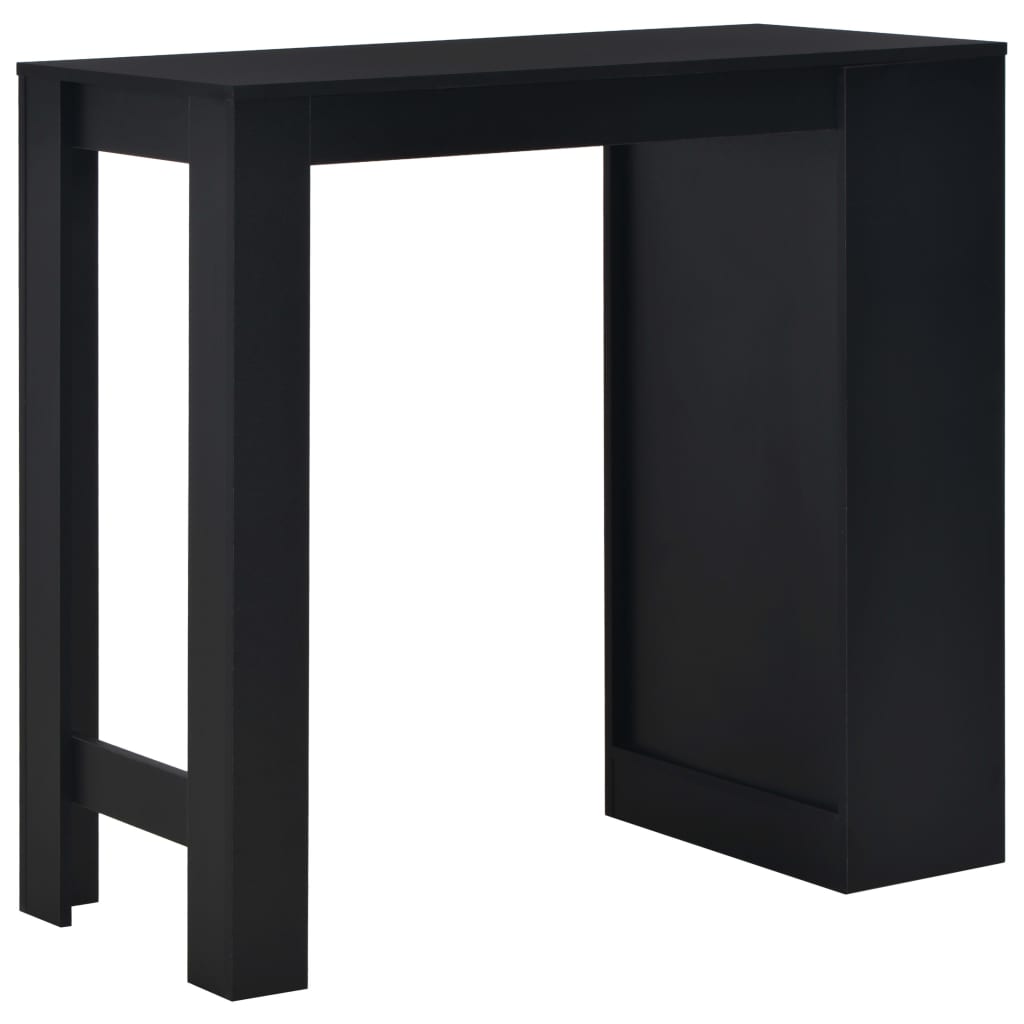 Bartafel Met Schap 0X50X03 Cm Zwart