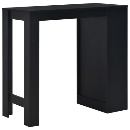 Bartafel Met Schap 0X50X03 Cm Zwart