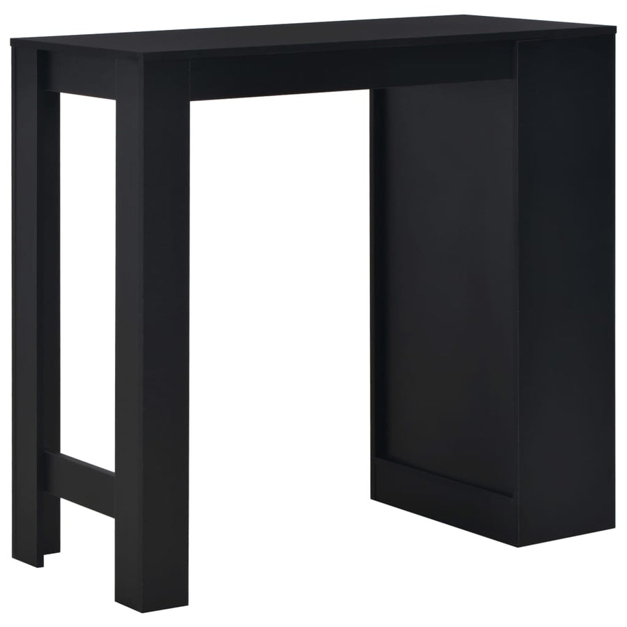 Bartafel Met Schap 0X50X03 Cm Zwart