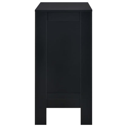Bartafel Met Schap 0X50X03 Cm Zwart