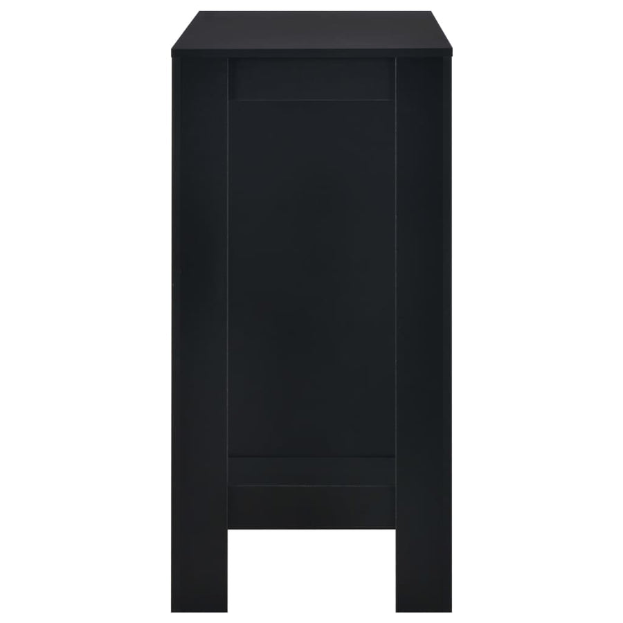 Bartafel Met Schap 0X50X03 Cm Zwart