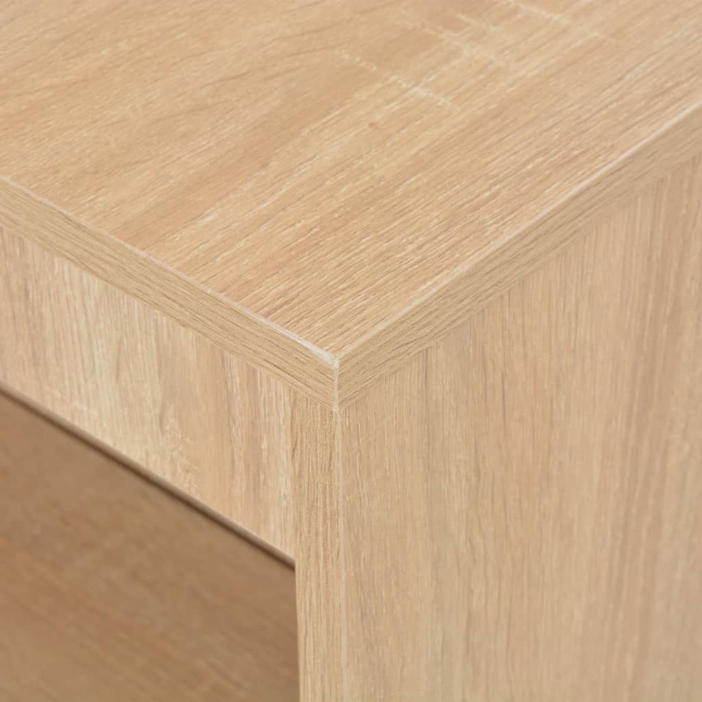 Bartafel Met Schap 0X50X03 Cm Kleurig Eiken