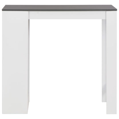 Bartafel Met Schap 0X50X03 Cm Wit Grijs