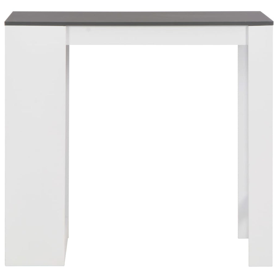 Bartafel Met Schap 0X50X03 Cm Wit Grijs