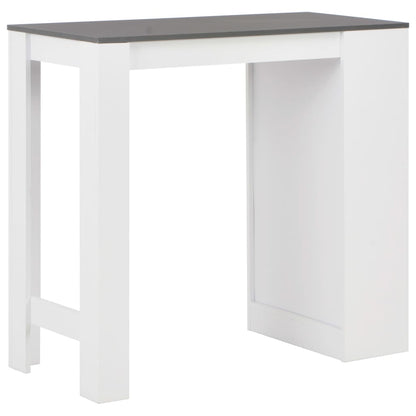 Bartafel Met Schap 0X50X03 Cm Wit Grijs