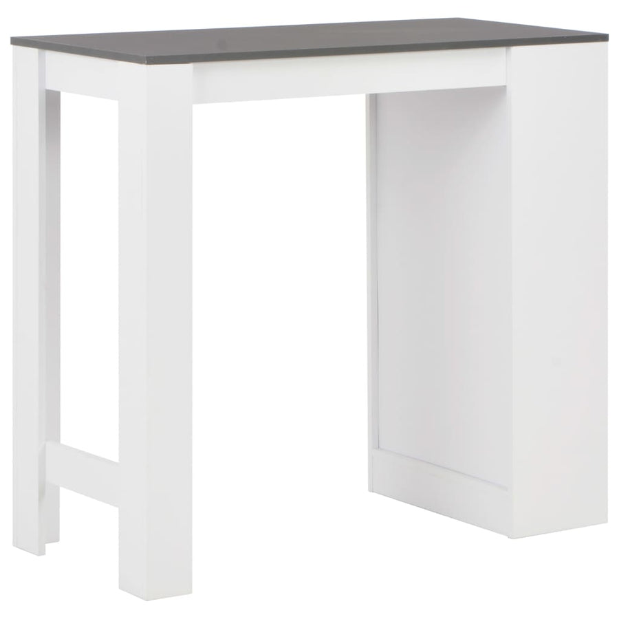 Bartafel Met Schap 0X50X03 Cm Wit Grijs
