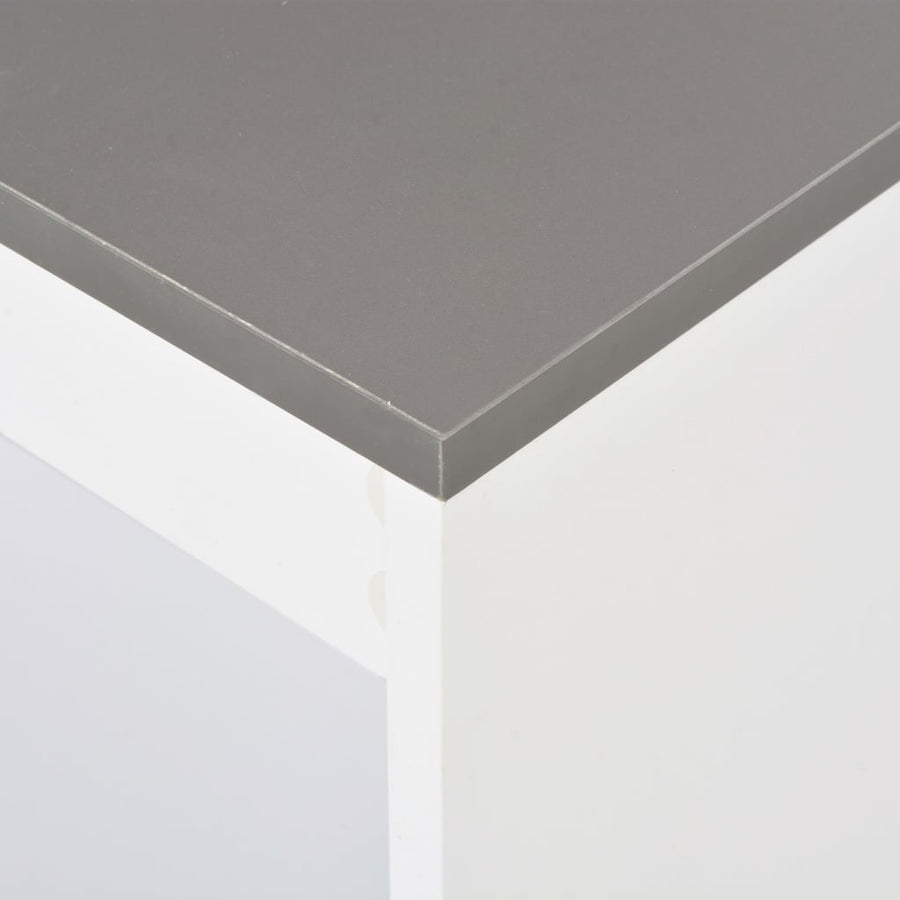 Bartafel Met Schap 0X50X03 Cm Wit Grijs