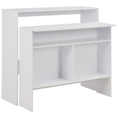 Bartafel Met 2 Tafelbladen 30X40X20 Cm Wit