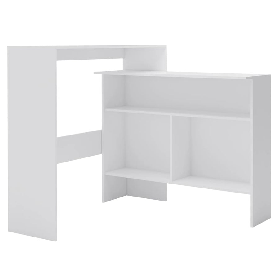 Bartafel Met 2 Tafelbladen 30X40X20 Cm Wit
