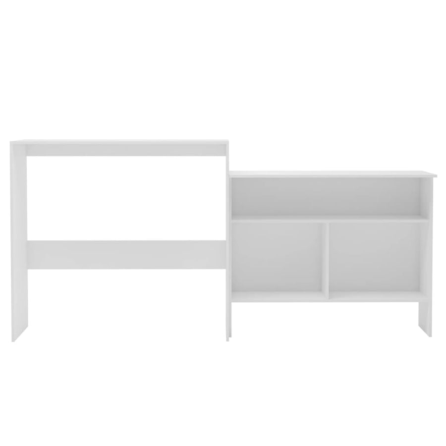 Bartafel Met 2 Tafelbladen 30X40X20 Cm Wit