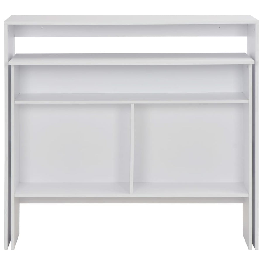 Bartafel Met 2 Tafelbladen 30X40X20 Cm Wit