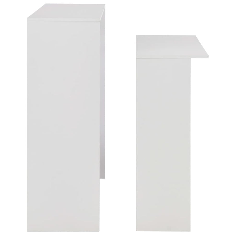 Bartafel Met 2 Tafelbladen 30X40X20 Cm Wit