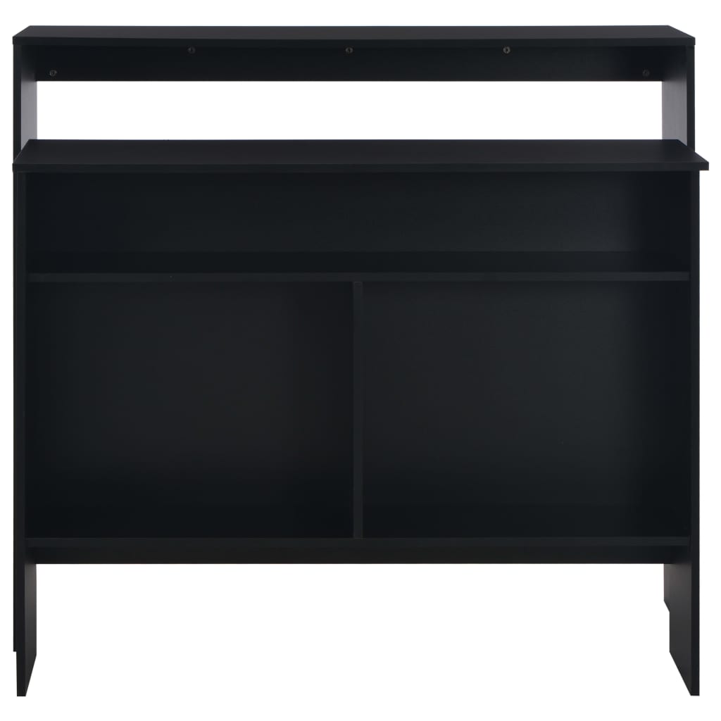 Bartafel Met 2 Tafelbladen 30X40X20 Cm Zwart