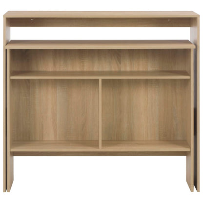 Bartafel Met 2 Tafelbladen 30X40X20 Cm Kleurig Eiken
