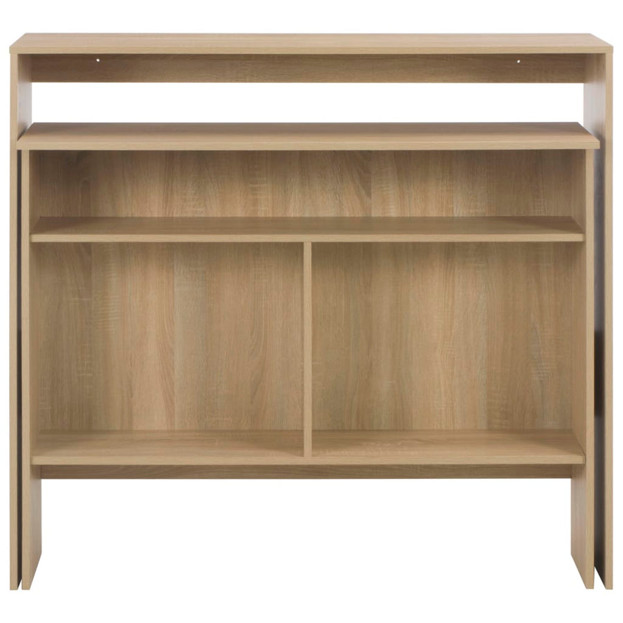 Bartafel Met 2 Tafelbladen 30X40X20 Cm Kleurig Eiken