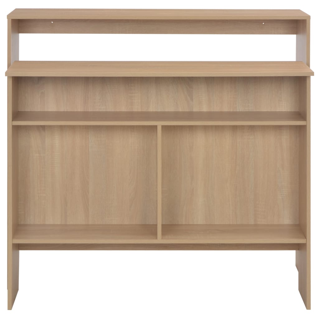 Bartafel Met 2 Tafelbladen 30X40X20 Cm Kleurig Eiken