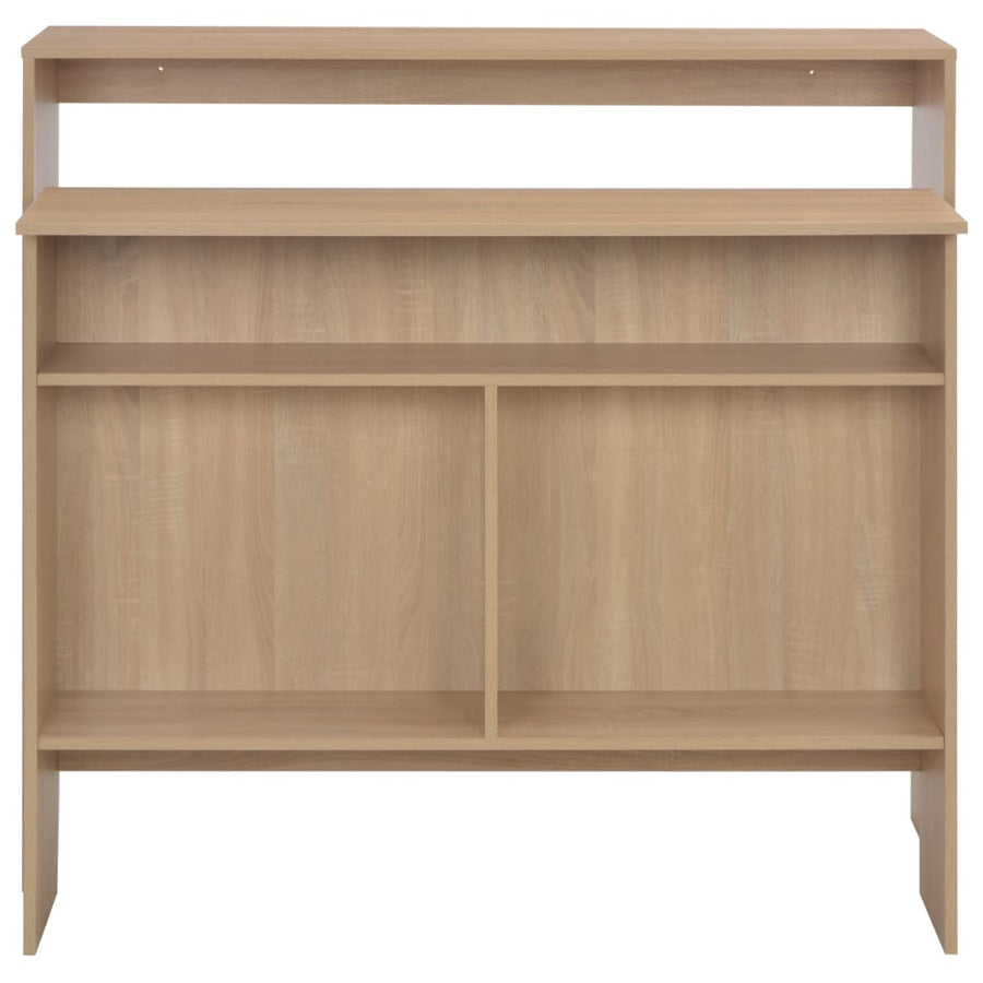 Bartafel Met 2 Tafelbladen 30X40X20 Cm Kleurig Eiken