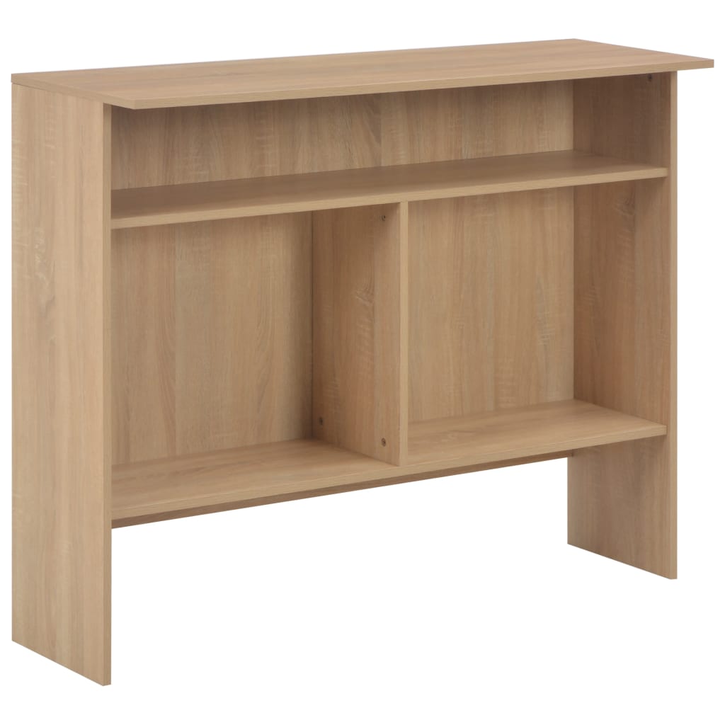Bartafel Met 2 Tafelbladen 30X40X20 Cm Kleurig Eiken