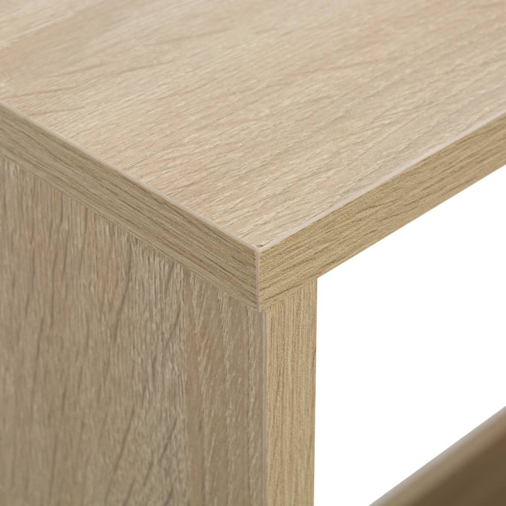 Bartafel Met 2 Tafelbladen 30X40X20 Cm Kleurig Eiken