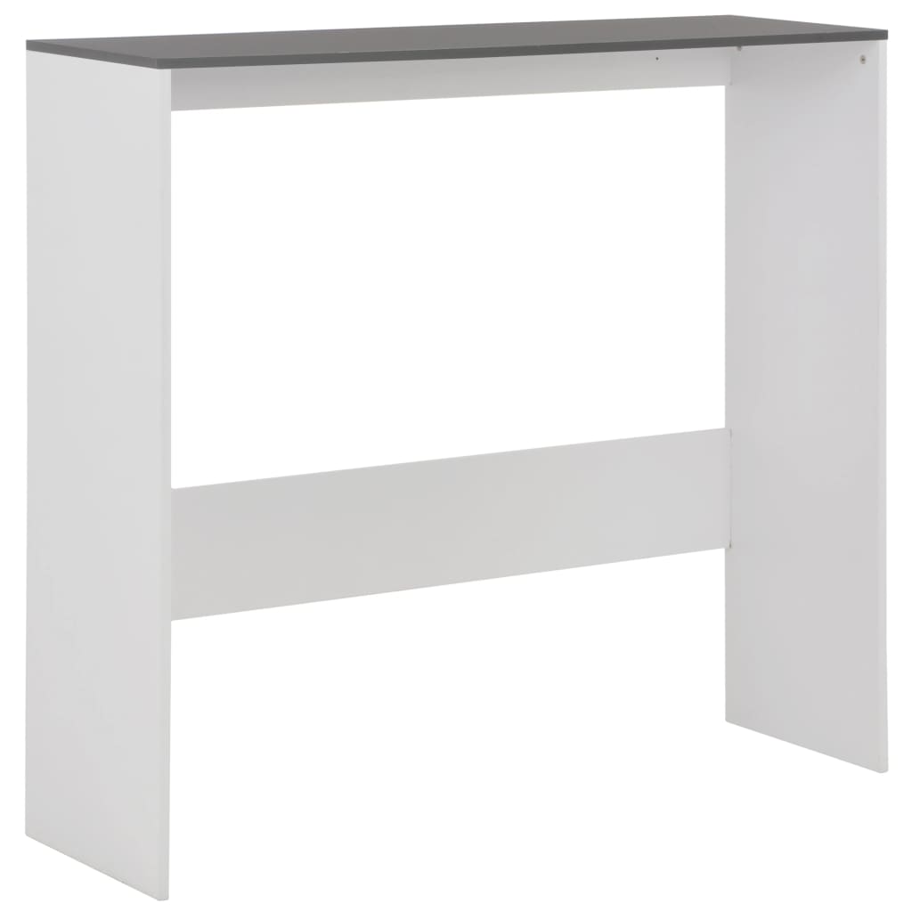 Bartafel Met 2 Tafelbladen 30X40X20 Cm Wit En Grijs