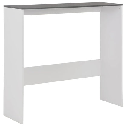 Bartafel Met 2 Tafelbladen 30X40X20 Cm Wit En Grijs