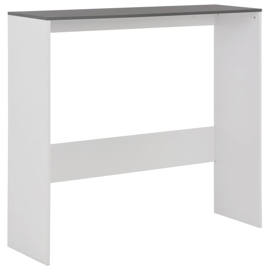 Bartafel Met 2 Tafelbladen 30X40X20 Cm Wit En Grijs
