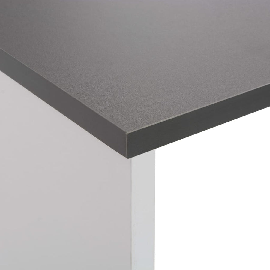 Bartafel Met 2 Tafelbladen 30X40X20 Cm Wit En Grijs