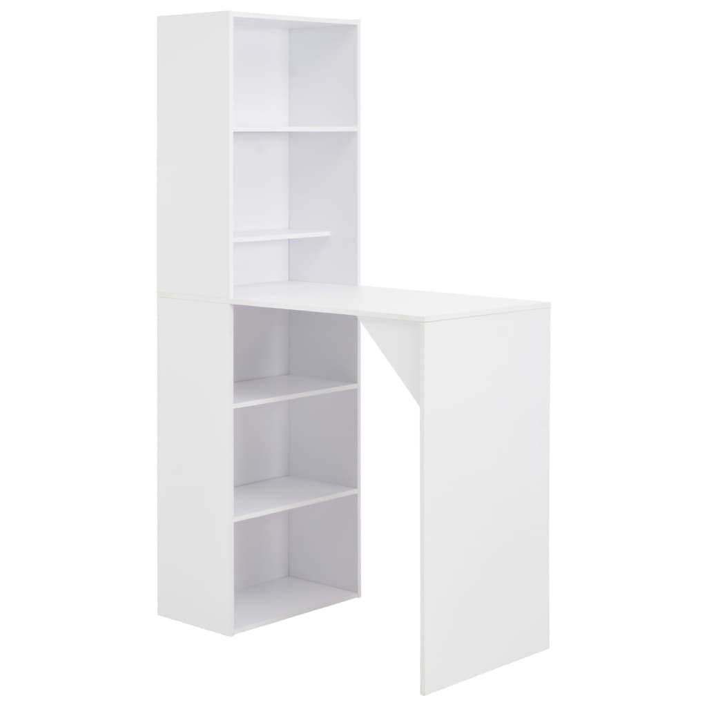Bartafel met kast 5x59x200 cm Wit