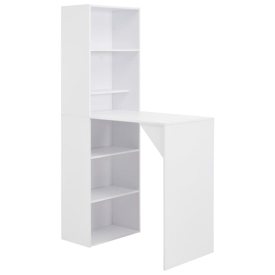 Bartafel met kast 5x59x200 cm Wit