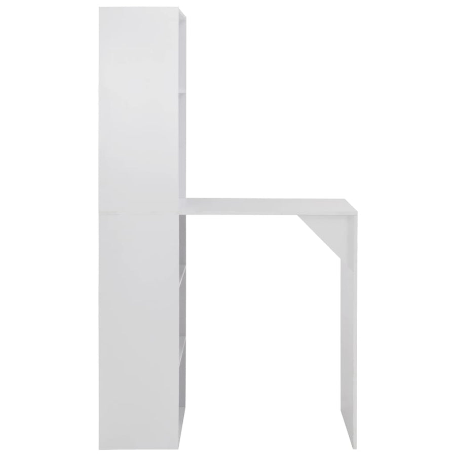 Bartafel met kast 5x59x200 cm Wit