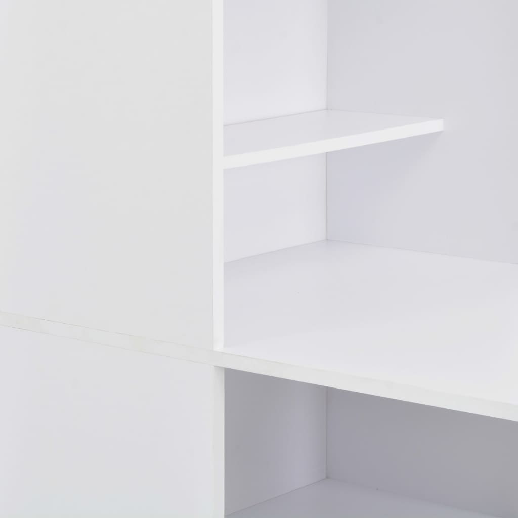 Bartafel met kast 5x59x200 cm Wit