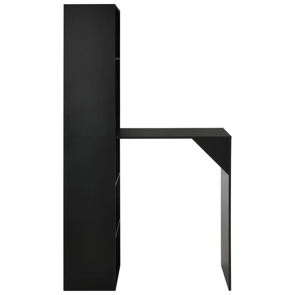Bartafel met kast 5x59x200 cm Zwart