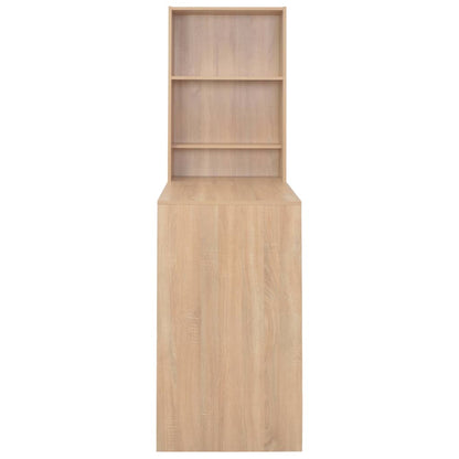 Bartafel met kast 115x59x200 cm eikenkleurig Eiken
