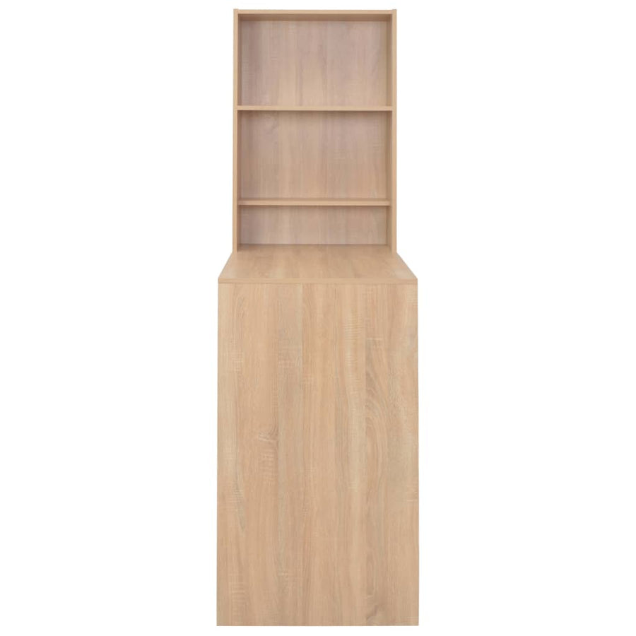 Bartafel met kast 115x59x200 cm eikenkleurig Eiken