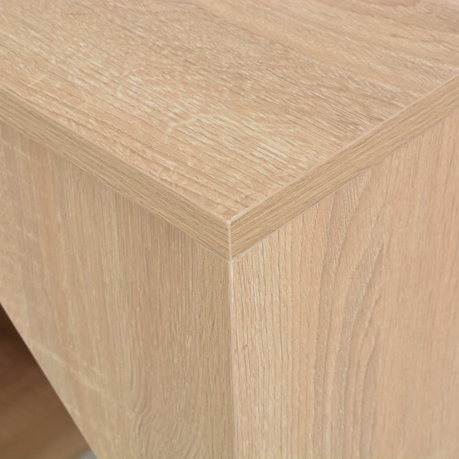 Bartafel met kast 115x59x200 cm eikenkleurig Eiken