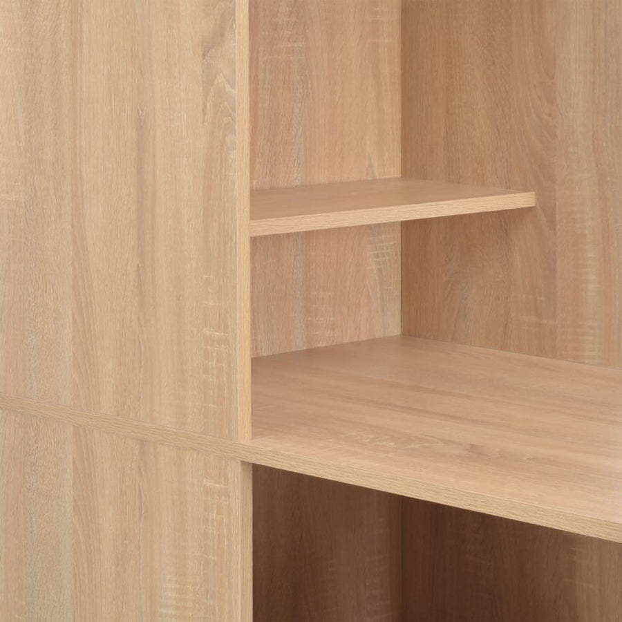 Bartafel met kast 115x59x200 cm eikenkleurig Eiken