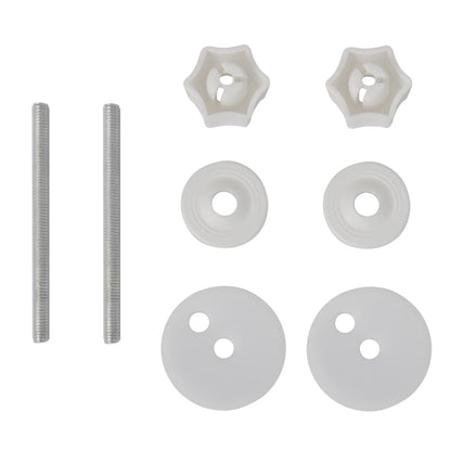 Toiletbril met soft-closedeksel 2 st MDF wit 2 Effen wit Ja