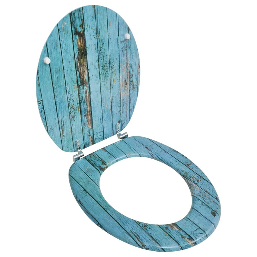 Toiletbrillen met deksels 2 st oud hout MDF 2 Oud hout Nee